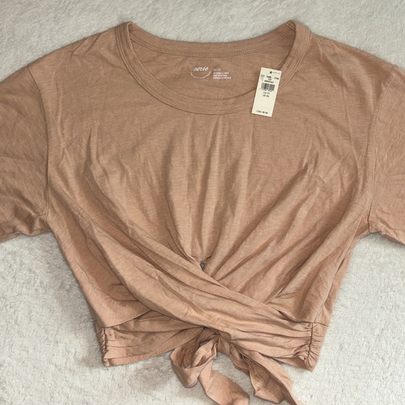 NWT Aerie Cropped Wrapback T-Shirt - Picture 4 of 11